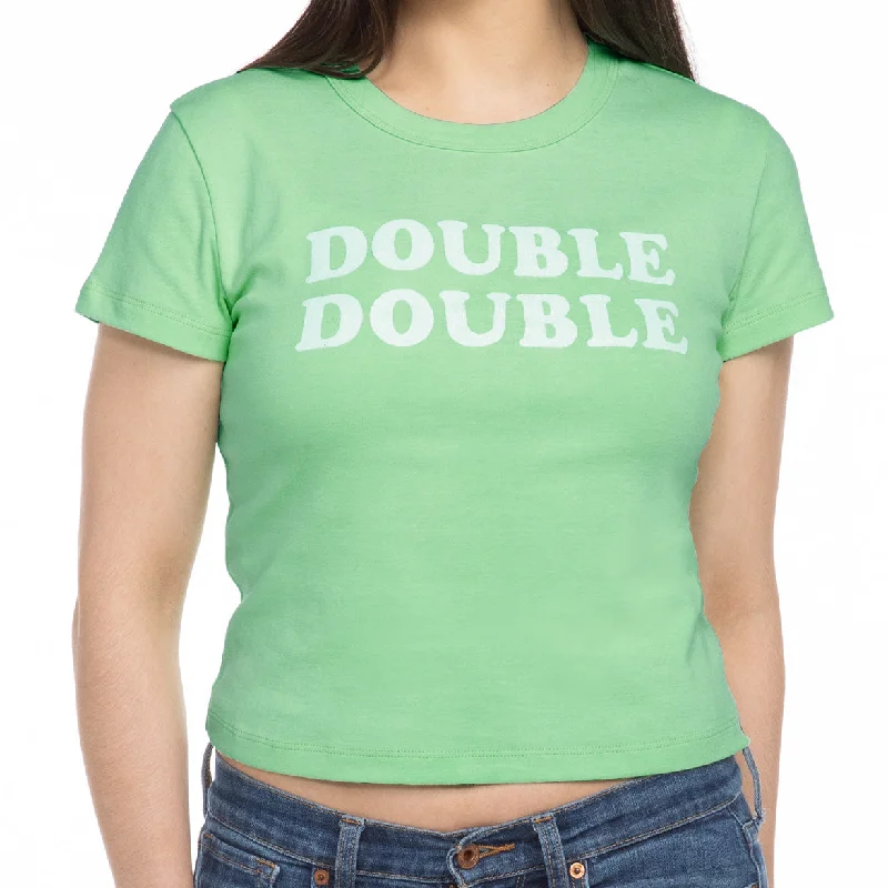 Women's Apparel MINT CROPPED DOUBLE DOUBLE TEE