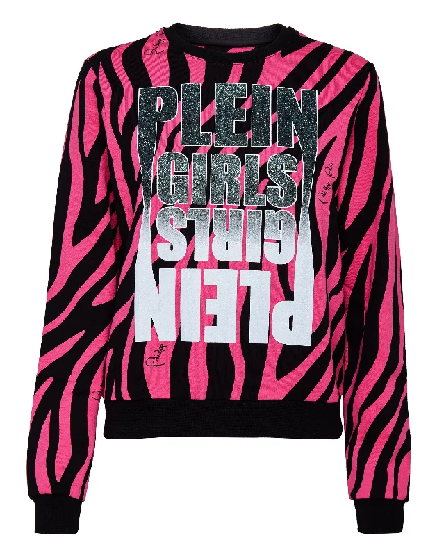 Women's Trendy Garments Sweatshirt LS Zebra