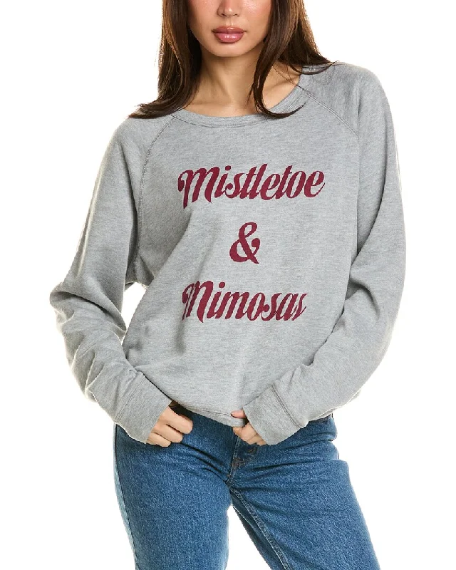 Women's Comfortable Lounge Attire Project Social T Mistletoe/Hot Cocoa Reversible Sweatshirt