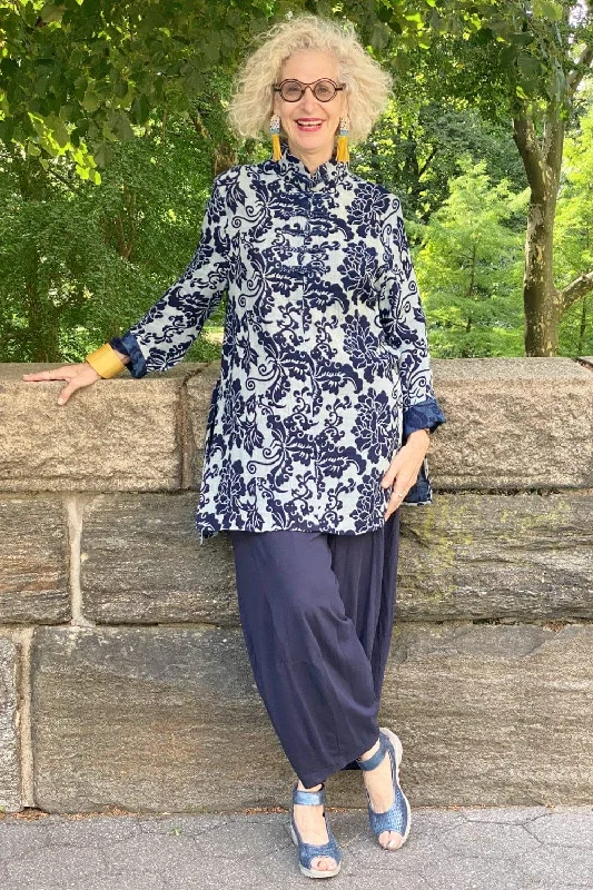 Holiday Special Offers Mandarin Indigo Tunic