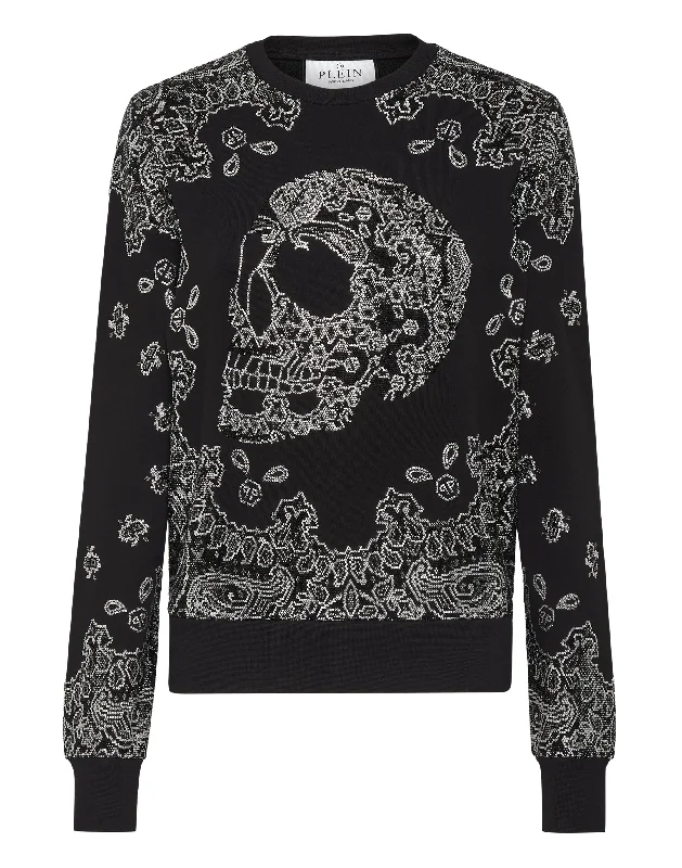 Women's Vacation Garments Sweatshirt Paisley Bandana