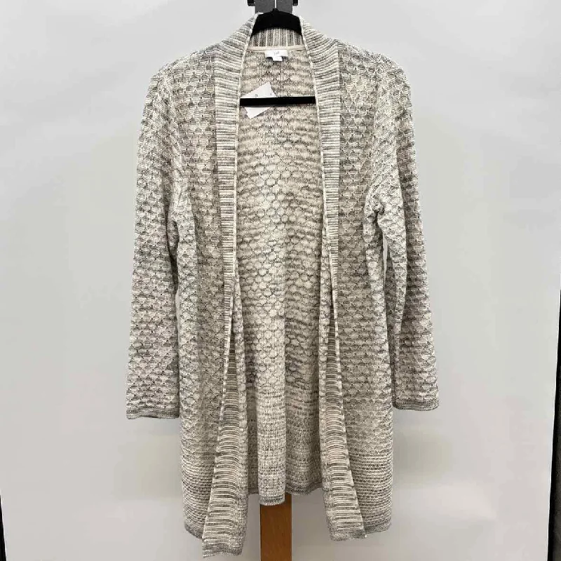 Women's Clothing Apparel Sets JJill Women's Size M Cream Heathered Cardigan