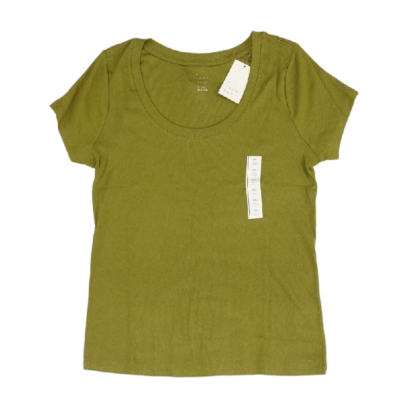 High End Fashion Olive Solid Knit Top