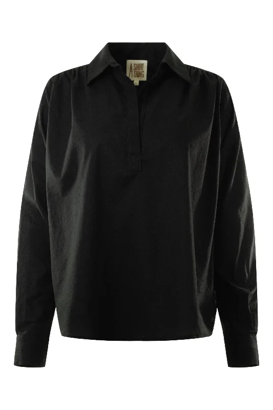 Flash Sale Clothing A Shirt Thing Celeste Pullover Shirt in Black