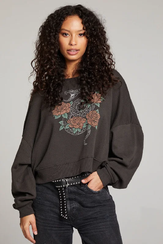 Chic Women's Outfit Ideas Snake & Roses Pullover