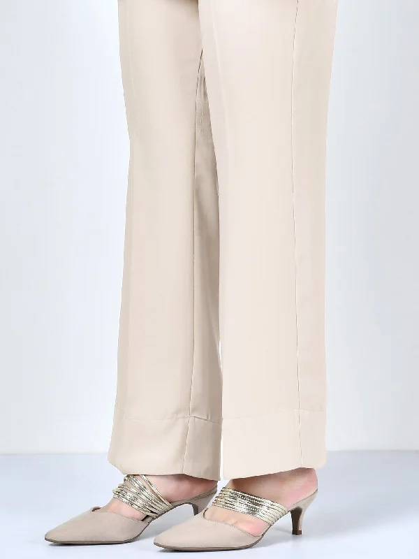 Stylish Women's Outfit Straight Pants-Off White