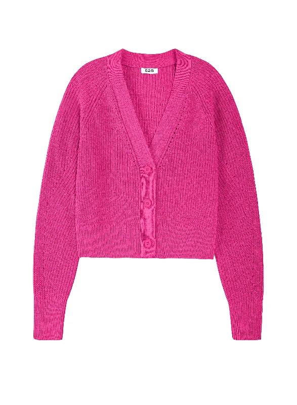 Modern Casual Clothing Cora Cardigan - Fuchsia Pink