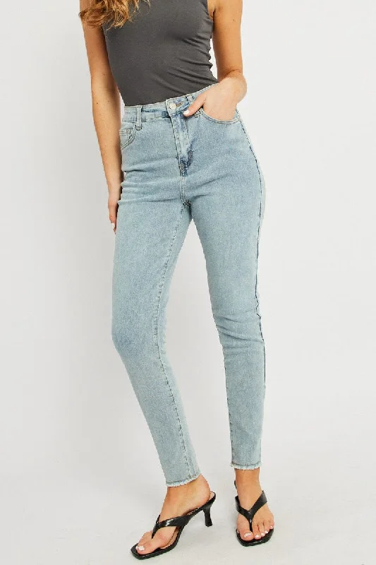 Stylish Everyday Clothing Denim Skinny Jean High Rise