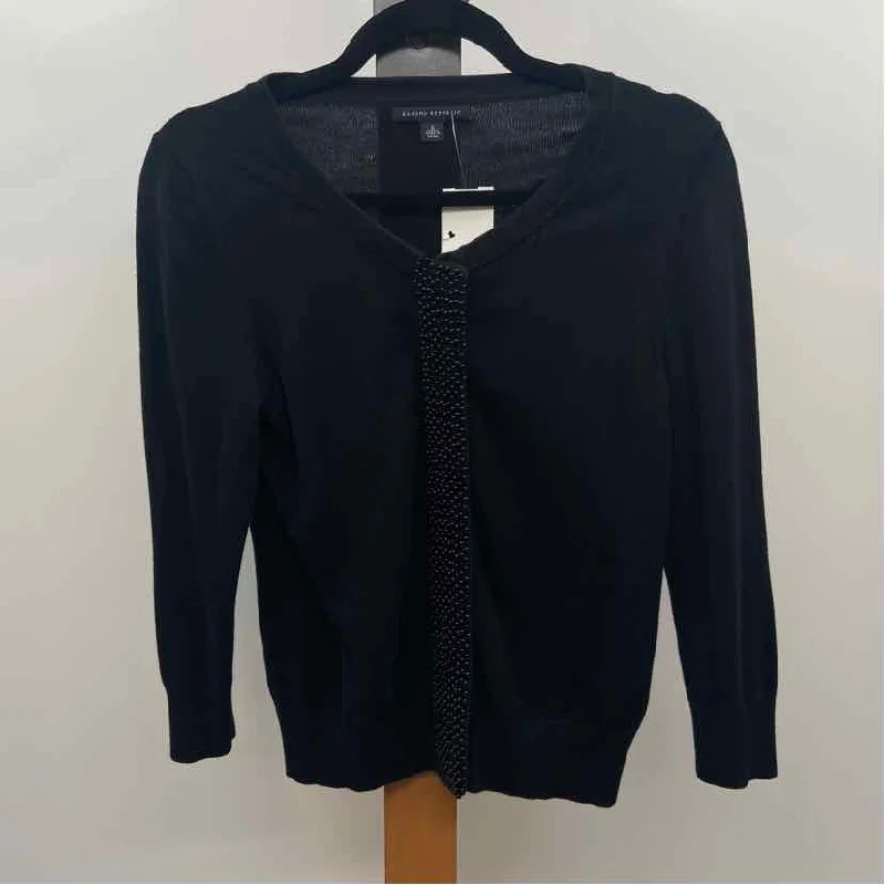 Stylish Savings Banana Republic Women's Size S Black Beaded Cardigan