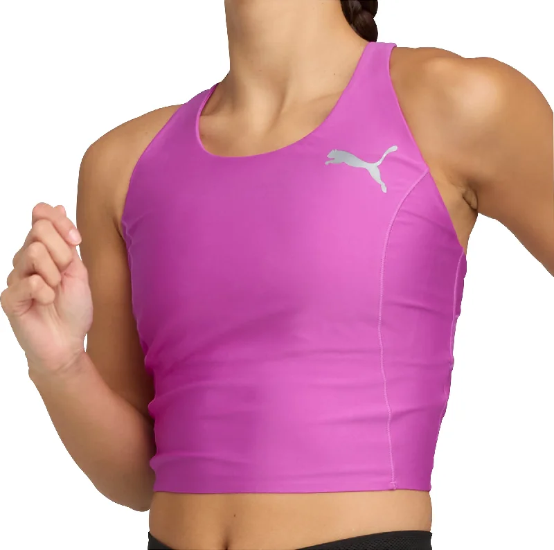 Casual Outfit For Women Puma Raceday UltraForm Womens Running Crop Top - Purple