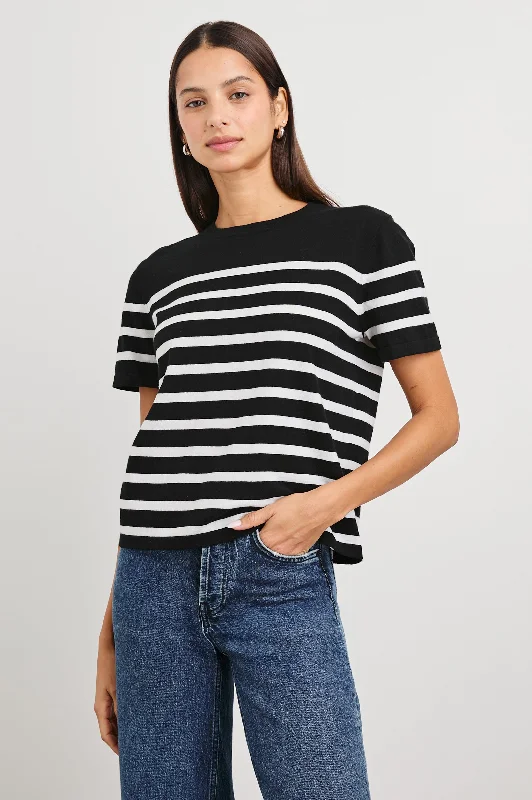 Women's Classic Outfit COTTON CASHMERE T-SHIRT - PARISIAN STRIPE