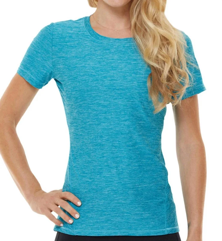 Clothes For Sale Short Sleeve Trail Tee In Tile Blue