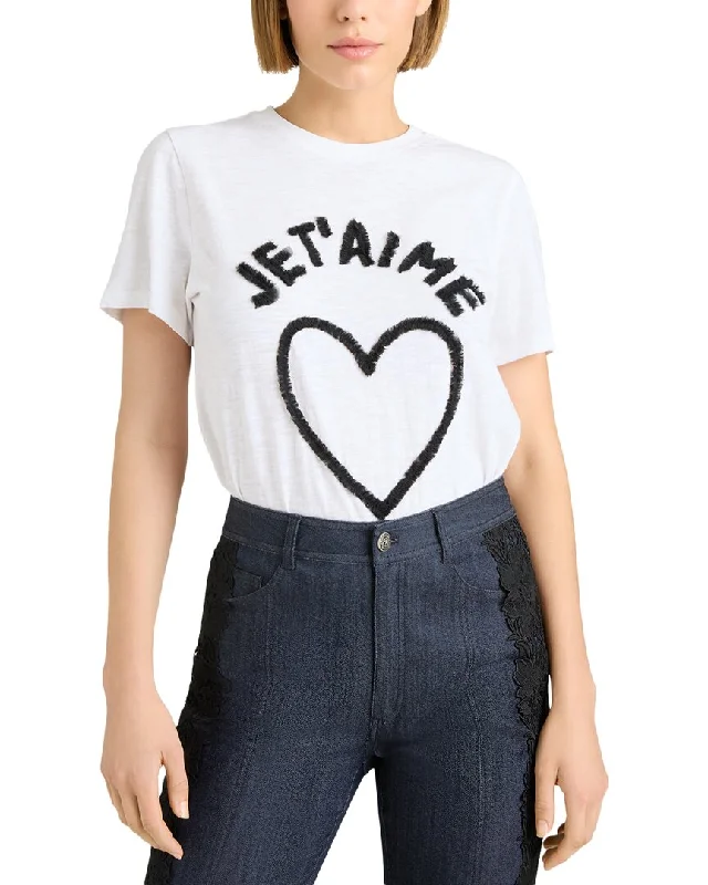 Casual Chic for Women Cinq à Sept Je T'Aime Heart T-Shirt