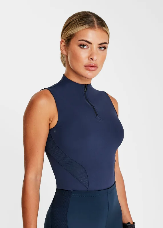 Exclusive Online Sale Navy Sleeveless Base Layer