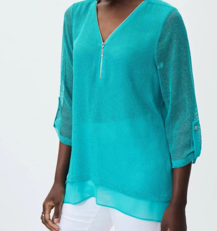 Contemporary Women's Clothing Tunic Top In Palm Spring