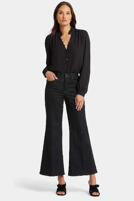 Chic Wardrobe Mia Palazzo Ankle Jeans - Eternity