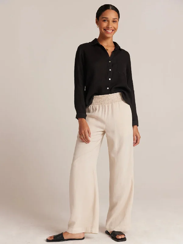 Hot Trends Smocked Waist Wide Leg Pant - Cliffside