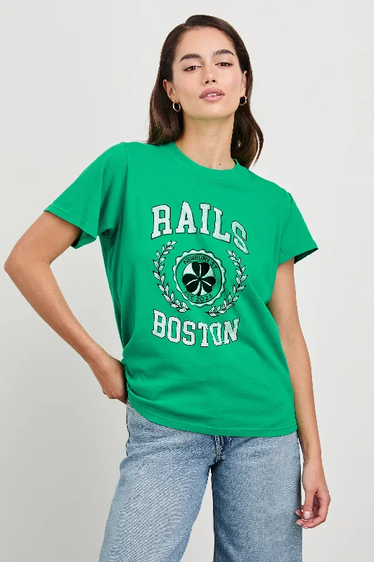 Women's Stylish Outdoor Outfit BOYFRIEND T-SHIRT - RAILS BOSTON CLOVER