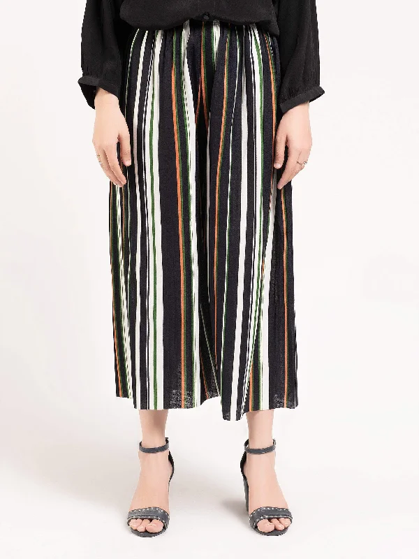 Elegant Women's Clothing Striped Culotte Pants